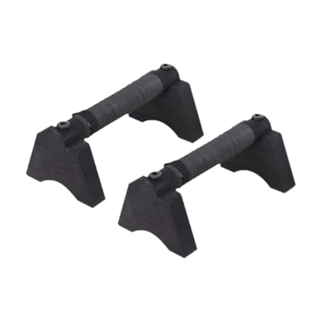 2 Pieces Wood Push up Bar Push up Handles Workout Equipment Sturdy Non Slip Support Parallettes Bar Pushup Stands for Fitness