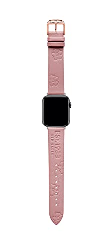 Image of Ted Baker Magnolia Saffiano Leather smartwatch Band Compatible with Apple Watch Strap 38mm, 40mm, Pink, One Size, Magnolia Saffiano Leather smartwatch band compatible with Apple watch strap 38mm, 40mm