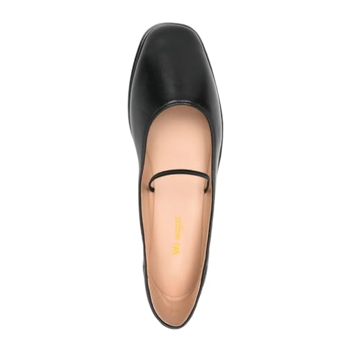 Women Girls Comfortable Mary Jane Flats Slip On Closed Square Toe Single Strap Ballerina Shoes for Dancing Prom Daily Size 4-16 US3