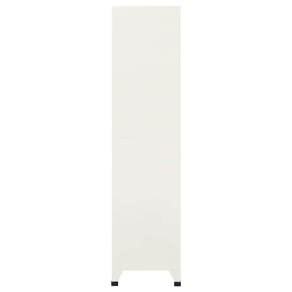 Schließfachschrank 12 Türen Stahl Spind Grau Blau 90x45x180 cm