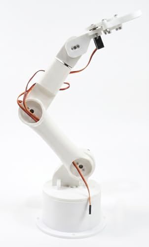 Image of Bench Robotics STEM Robot Arm Smartphone Controlled || Educational DIY Kit (3D Printed Parts) (Majestic White)