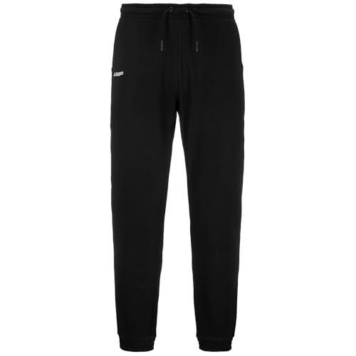 Pantalon de survêtement Kappa Logo Futtolo pour homme en coton noir confortable