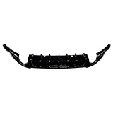 SOSHEEF Compatible for Volkswagen Golf Mk7 GTI GTD Mk7 Standard TDI TSI Rear Bumper Lip Diffuser Spoiler Body Modification Accessories 2012-2017(Black No Light)