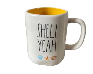 Rae dunn Shell Yeah ceramic coffee, tea, soup mug/cup.