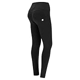 FREDDY WR.UP Fashion Butt Lifting Jeans for Women - High Rise, Full Length | Shaping & Stretchy Women's Pants | Italian Designed Denim Skinny Jeans for Women Black