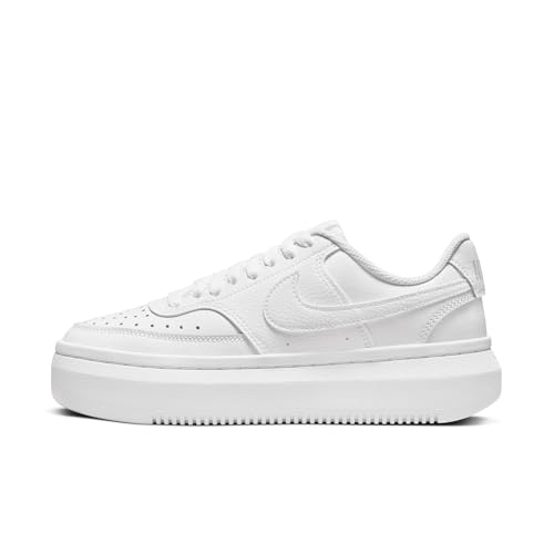 NIKE | Deportiva Nike Court Vision Alta Leather para Mujer - Zapatilla con Plataforma Blanca y Cordones – Modelo DM0113-100