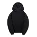 CORIRESHA Fashion Spider Web Hoodie Long Sleeve Drawstring Unisex Cotton Sweatshirt with Pockets Black