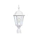 Maxim 1005WT Westlake 21 Inch Dimmable and LED Bulb Compatible Cast Aluminum Clear Glass Outdoor One Light Lantern Post Mount I 60 Watts I White Finish I Traditional Light Fixture