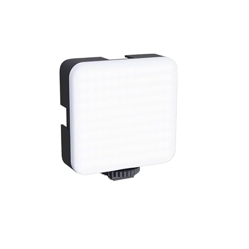 Amazon Basics Rechargeable Selfie Light | 100 LED Beads |Laptop & Makeup Light| Use with Cameras, Computers and Selfie Sticks