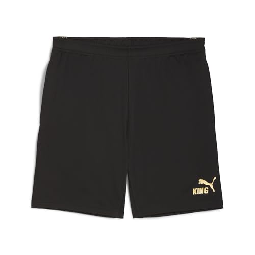 PUMA Men's King Shorts, Black- Gold AH25, X-Largearge Kingtouch Shorts