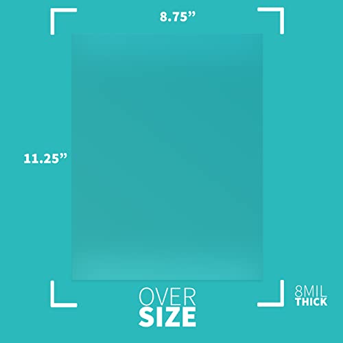 Image of Binditek 8 Mil PVC Binding Covers, 8.75 x 11.25 Inches, Clear, 50 Pack