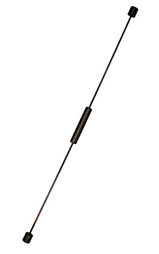 FLEXI-BAR® Athletic, Schwarz, hochbelastbarer Schwingstab von Flexi-Sports mit Einführungs-DVD und Trainingsplan, Schwungstab, Schwingstick