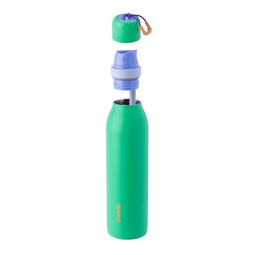 Image of Owala FreeSip Twist Insulated Stainless Steel Water Bottle with Straw for Sports and Travel, BPA-Free, 24-oz, Sweet Pea
