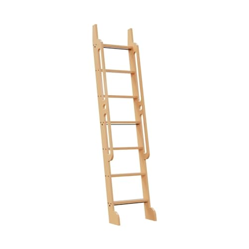 Kinmade 7 Ft Rolling Library Ladder,Multi-Use For Bookshelf/Loft Stairs cover