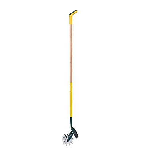 LEBORGNE - Grattoir Oscillant Emietteur EM Poignée Naturovert - Manche Extra-Long 150 cm - Lame Trempée Articulée - Outil 2 en 1 Tirant-Poussant - Désherbage Sans Produits Chimiques