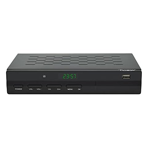 IVIEW-3500STB III, ATSC Digital Converter Box with Recording and Media Player, Analog to Digital, QAM Tuner, Channel 3/4, HDMI, A/V, USB, Learning Remote Cover