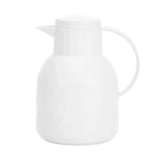 Pot thermique blanc 1L pour savourer votre thé chaud au bureau tout au long du jour