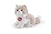 Trudi- Peluche Chat, 21036, Beige/Blanc