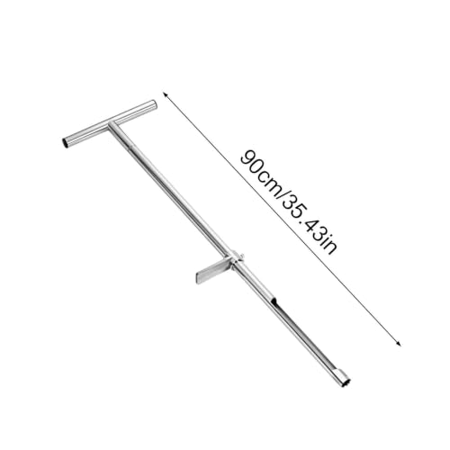 Muestra t handle varilla de acero inoxidable con pedal para examinar tierra de jardin 7