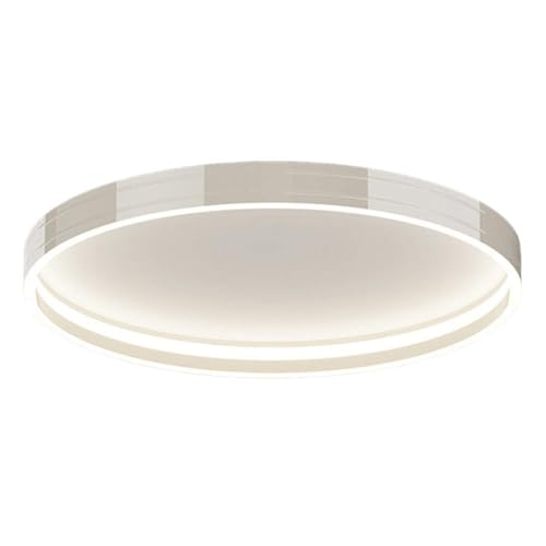 USMJQVZ Lámpara de Techo LED Moderna Regulable, lámpara de Techo LED Moderna Redonda Negra para Sala de Estar, Cocina, Dormitorio, luz de Techo LED de Montaje Empotrado Regulable,