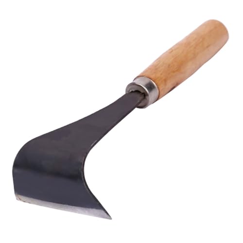 IWOWHERO Log Peeler Draw Knife Metal Tree Debarking Tool for Gardening Equipment Easy Use Bark Spud Safety Handle