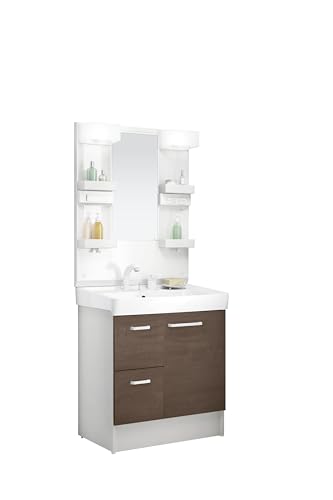 LIXIL(���N�V��) INAX ���ʉ��ϑ� �Z�b�g D7�V���[�Y �V���O�����o�[�����V�����[���� ���o�^�C�v ����n�d�l �N���G���J �Ԍ�750mm D7H6-755SYN-W/LM2W & 1�ʋ� LED ������~�߃R�[�g MD7X4-751YFJU