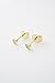 HONEYCAT Crystal Heart Studs Gold, Rose Gold, or Silver | Minimalist, Delicate Jewelry (Gold)