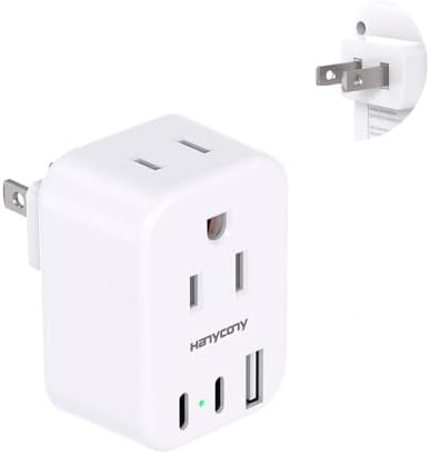 Amazon.com: 2 Pack Surge Protector Outlet, Multi Plug Outlet Adapter ...