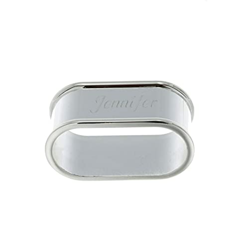 Serviettenring versilbert mit Ihrer persönlichen Gravur für die festlich gedeckte Tafel Cover