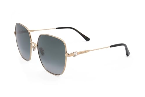 Jimmy Choo KORI/G/SK GOLD BLACK Size 60 Sunglasses Woman