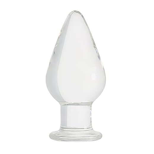 Juguete de masaje profesional de vidrio transparente y liso, 15,8 cm de largo, 3,7 cm a 7,5 cm de diámetro, 751 G de peso