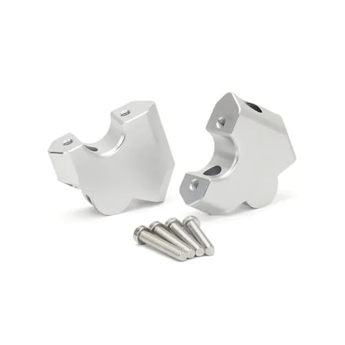 Riser de guidon CNC alu argenté de haute précision pour moto BMW R1300GS