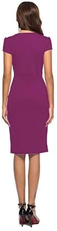CEASIKERY Women's Business Retro Cocktail Pencil Wear to Work Office Casual Dress