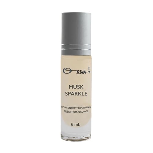 Image of Ossa Musk Sparkle Concentrated Perfume 6ml | Alcohol Free Roll On Attar For Men And Women | Premium Long Lasting Unisex Fragrance With Bergamot, Jasmine & Vetiver | Comprehensive All-Day Scent