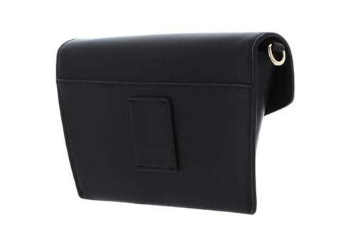 Sac Kisa Crossbody Black/Gold design géométrique rigide