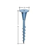 Alberts 657222 Einschraub-Bodenhülse für unterschiedliche Halterungen | feuerverzinkt | Länge 400 mm, Silber