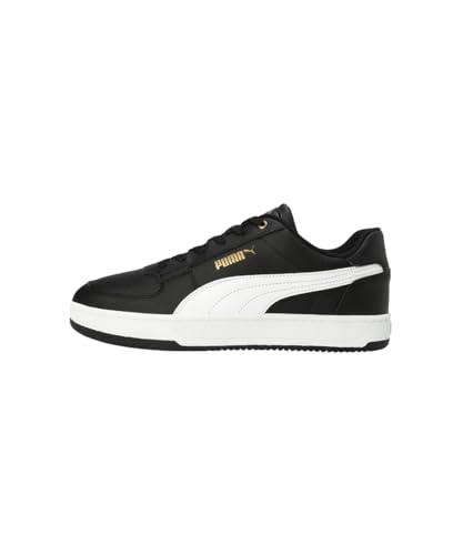 Image of PUMA , Unisex-Adult, Caven 2.0, Black-White-Gold, Sneaker, 3UK, (40469904)