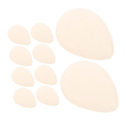 TOYZFRIENDY 10 Piezas Esponja Maquillaje Silicona Transparente Suave No Absorbente Fácil Limpieza Adaptable Rostro Sensible