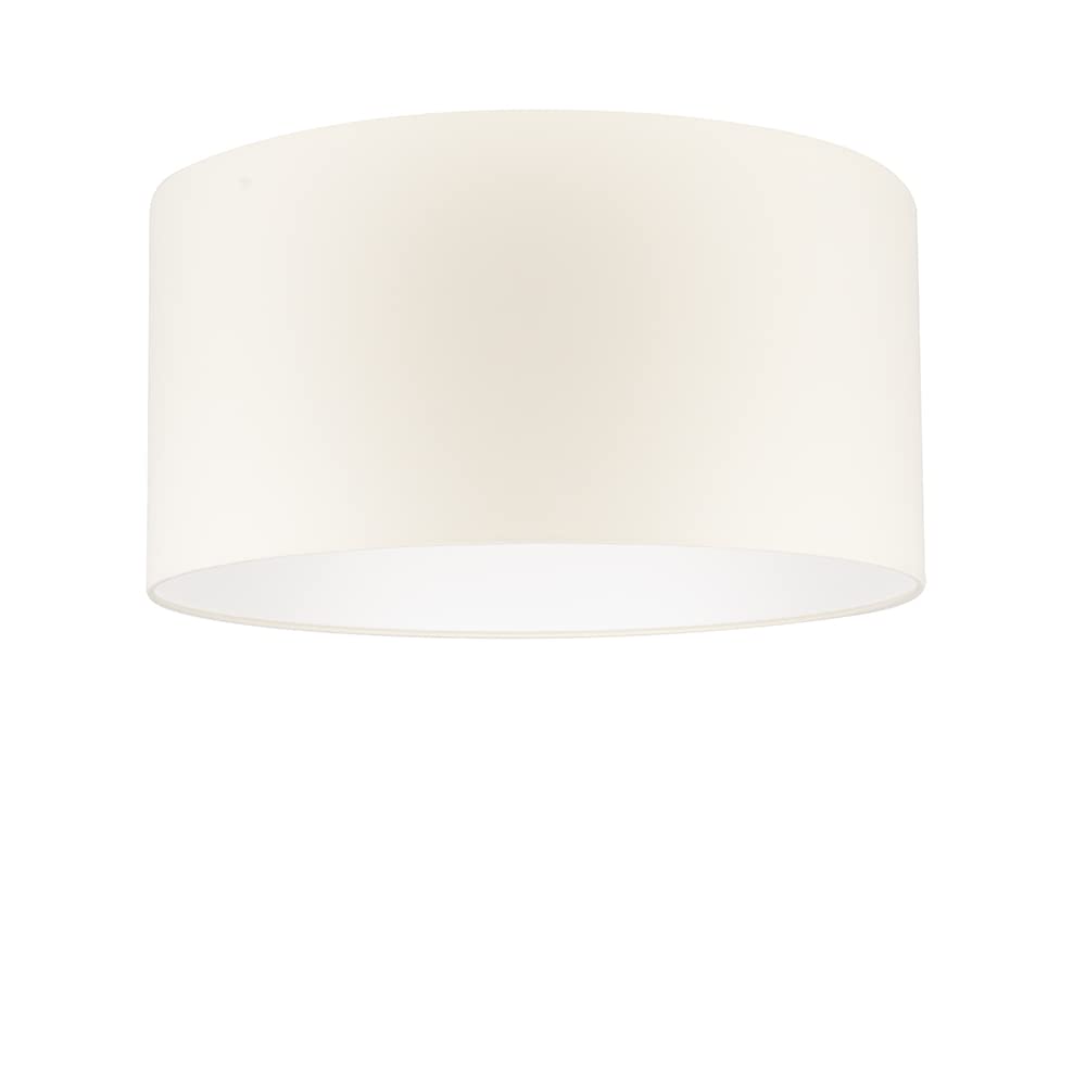 Uniqq Abat-jour tissu crème Ø 50 cm - 25 cm de haut