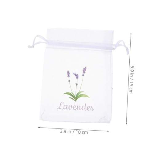 20 bolsas de malla con cincho para lavanda y especias miniatura 2
