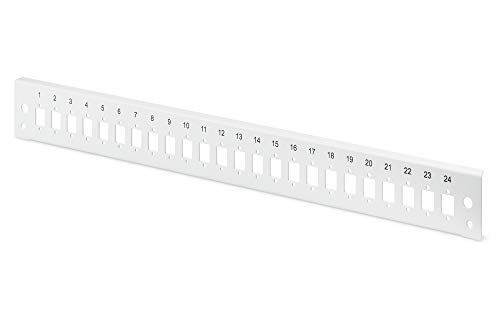 Digitus Boîte D'Épissure Fibre Optique Cache Avant - Panneau De Brassage Fibre Optique - 24X Lc Dx, Sc Sx, E2000 Sx - 19 Pouces 1U - Fixation Rapide -