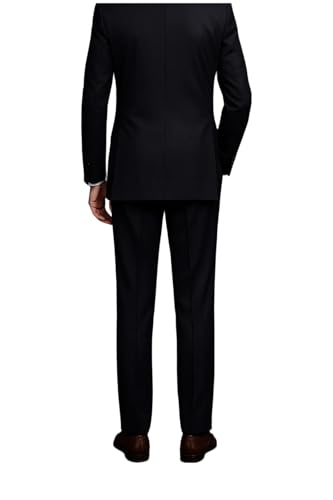 Image of Men's 2 Piece Double Breasted Suit (Black)