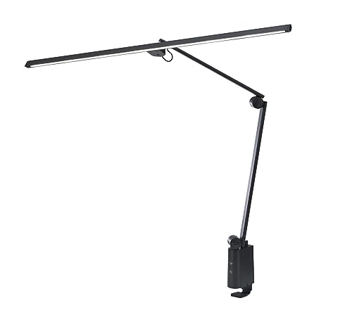 Livtec LED�f�X�N���C�g LGD-A3332(K) �u���b�N ���C�h80cm ���� ���F �㕔�N�����v�� �d�C�X�^���h ���u�e�b�N