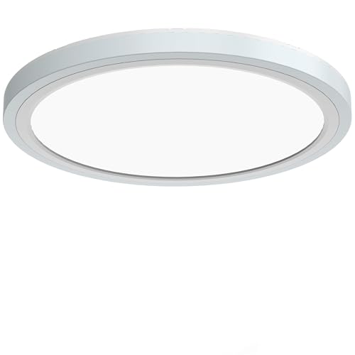 Aphyni Luz lateral de 7 colores Luz de techo RGB,ultrafino Ø40CM, lámpara de techo LED regulable 24W con luz nocturna, 3000-6500K 5500LM, control remoto APP control para salón, dormitorio,baño