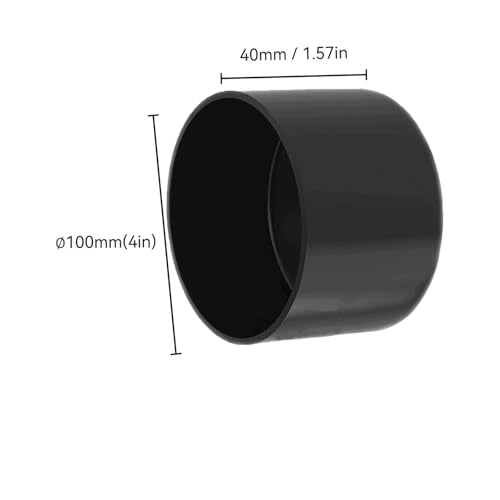 Image of 4Pcs Rubber End Caps ID 100mm (4 inch) Black Flexible Protective Caps Soft Elastic Dustproof Cover for Rod Tube Screw Bolt