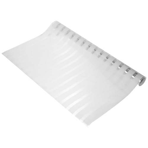 Cabilock Strip Pattern Window Privacy Film Frosted Film Static Cling Removable Sticker for Bathroom Office Home Blocking Glare Reduction