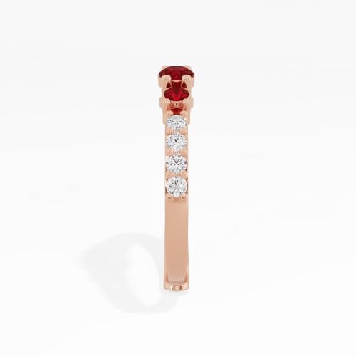 Image of U ARE 925 Sterling Silver 18K Gold and Rose Gold Plated Sparkling Three-Stone Ring | Gift for Women and Girls | With Certificate of Authenticity and 925 Stamp