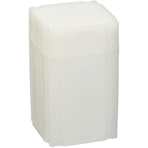 (5) Coinsafe Brand Square White Plastic (Silver Eagle) Size Coin Storage Tube Holders Cover