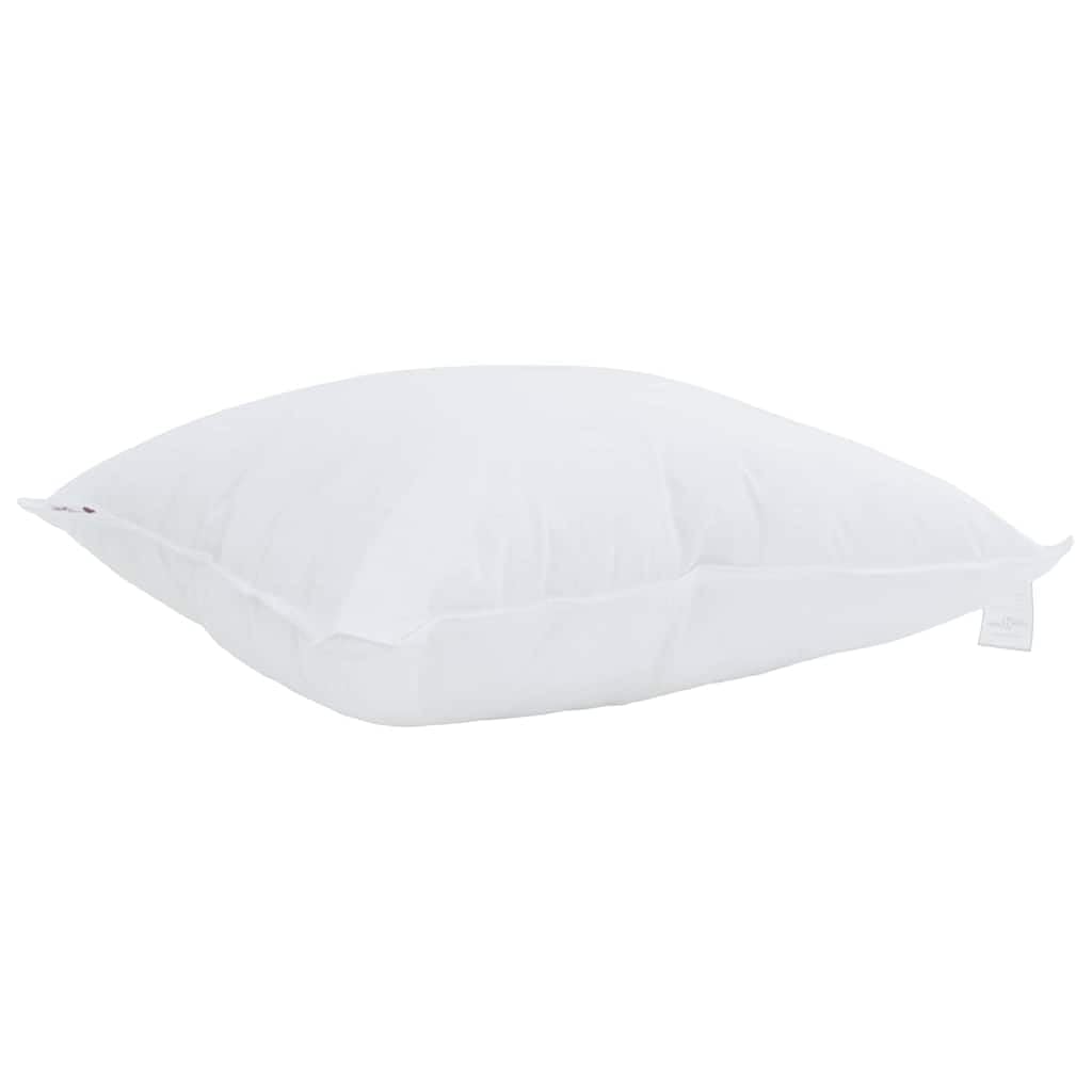 Almohada de algodón de 50 x 50 cm, color blanco, ergonómica, con relleno transpirable, suave y lavable, ideal para dormitorios y para dormir de lado