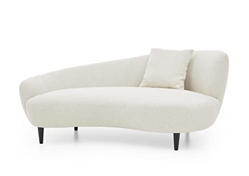 Atlantic Home Collection Olivia Chaiselongue, Massivholz, Creme, 176B x 97T x 76H cm Cover